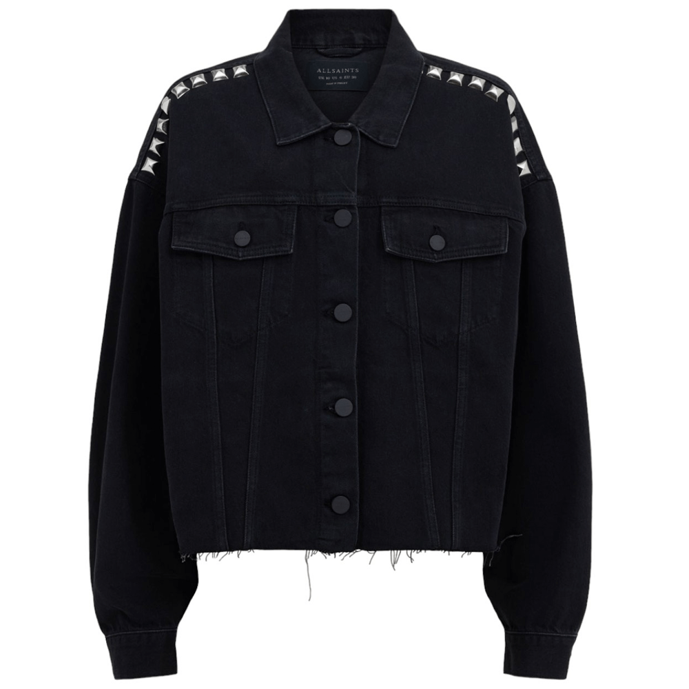 AllSaints Piper Studded Denim Jacket